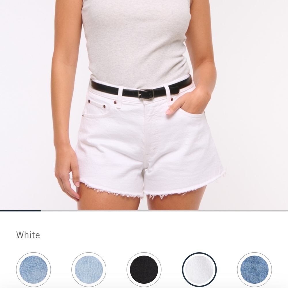 Abercrombie & Fitch White Women's Shorts
